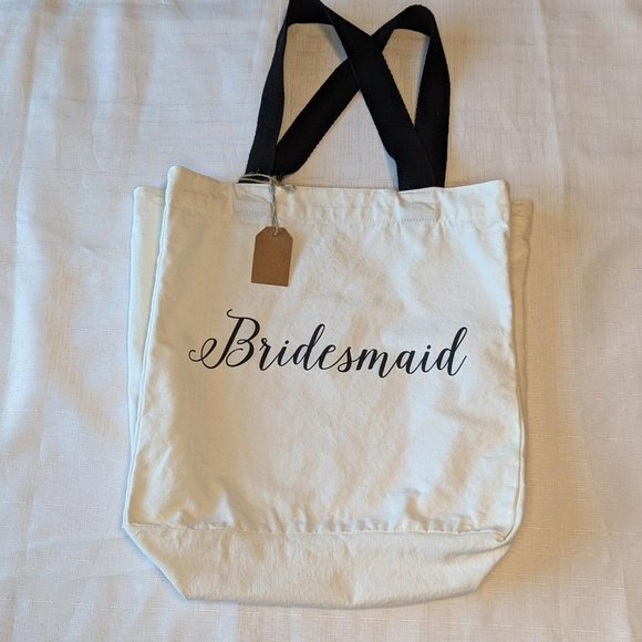 Bridesmaid‎ Canvas Bag NWT - Picture 1 of 7